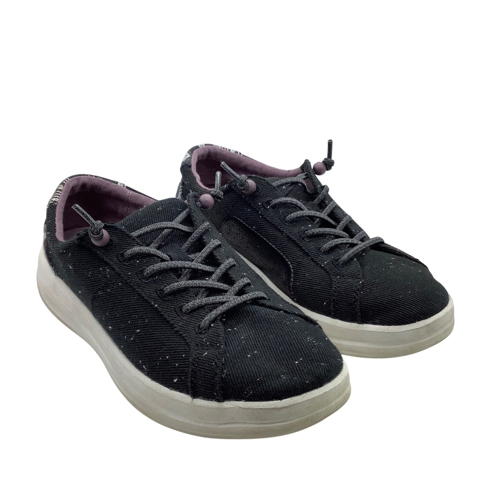Hey Dude Karina Classic Black Blanket Stripe Slip On Sneakers Kids 6 41767-0HU